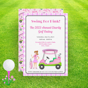 Swing For Pink Golf-Turnier Brustkrebsbewusstsein Einladung