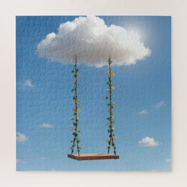 Swing Hanging From a Cumulus Cloud (Vertikal)