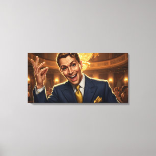 Swing King Stretched Canvas Print Leinwanddruck