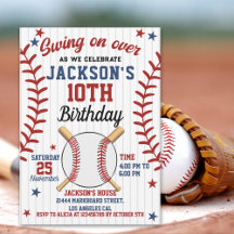 "Swing On Over – Baseball Birthday Boy Party