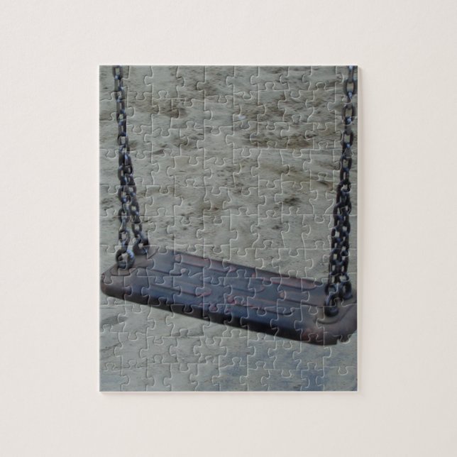 Swing on Playground, Summer Sand Beach Kids Play (Vertikal)