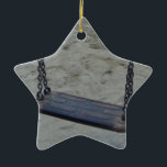 Swing on Playground, Summer Sand Beach Kids Play Keramikornament<br><div class="desc">Swing on Playground,  Summer Sand Beach Kids Play</div>