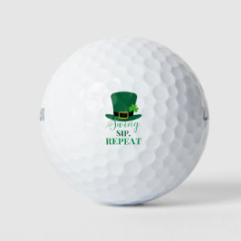 'Swing, Sip, Repeat' St. Patrick's Day-Spaß Heiter Golfball