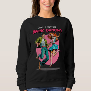 Swing-Tanz 1950er Sock Hop Lindy Hop Tanz Sweatshirt