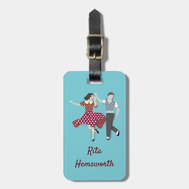 Swing-Tanz Gepäckanhänger (Vorderseite vertikal)