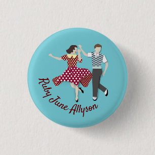 Swing-Tanz-Paar Button