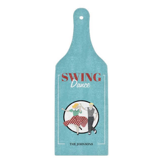 Swing-Tanz Schneidebrett (Vorderseite)
