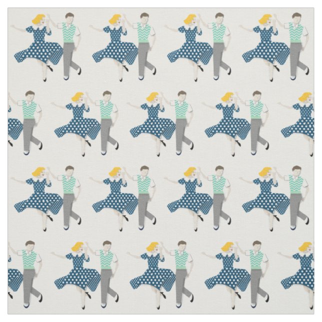 Swing-Tanz Stoff (Muster)