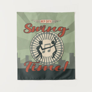 Swing Time Era Wandteppich