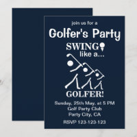 Swing wie ein Golfer-Golf-Party