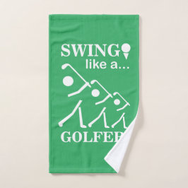 Swing wie ein Golfer Handtuch