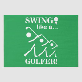 Swing wie ein Golfer Seidenpapier