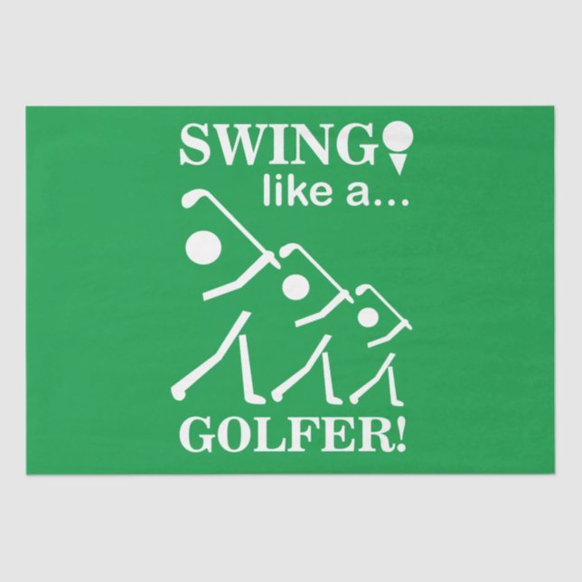 Swing wie ein Golfer Seidenpapier (Vorderseite)