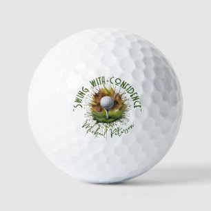 'Swing with Confidence' Golf Ball & T-Shirt Splash