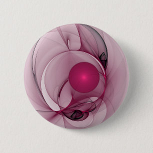 Swingender Fraktal, moderne abstrakte Berry Pink K Button