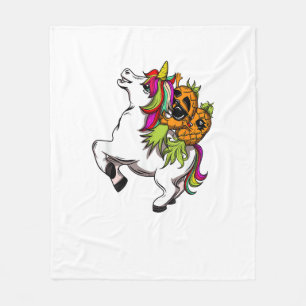 Swinger-Paar Ananas Schwingen Auf Einem Einhorn-Sc Fleecedecke