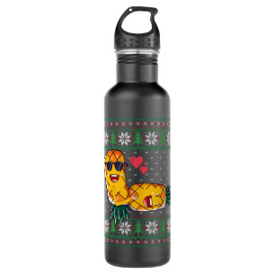 Swinger Upside Down Ananas Liebe Ugly Pat machen Edelstahlflasche