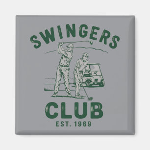 Swingers Club Lustig Sarkastisch Golfen Golfer Magnet