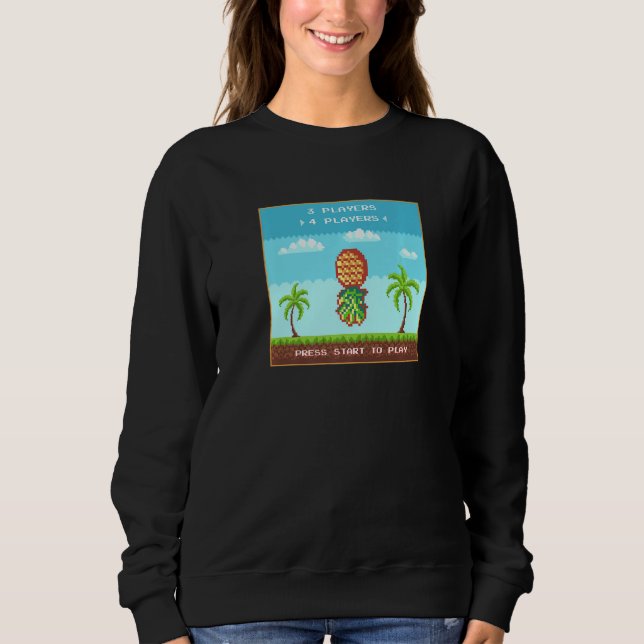 Swingers Lifestyle Party Upside Down Pineapple Gam Sweatshirt (Vorderseite)