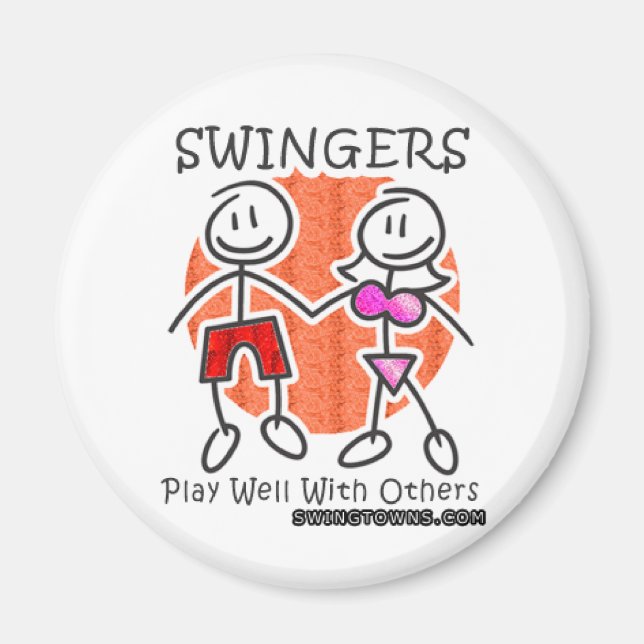 Swingers spielen gut zusammen magnet (Vorne)