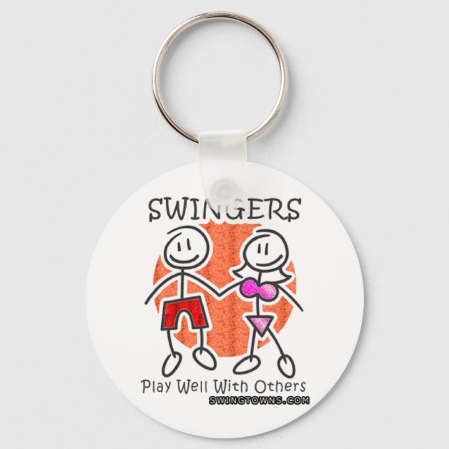 Swingers spielen gut zusammen schlüsselanhänger (Vorderseite)