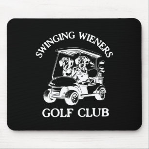Swinging Dackeln Golf Club Dackel Dackel Dog Fa Mousepad