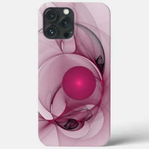 Swinging Fraktal, Moderne Abstrakte Berry Pink Art Case-Mate iPhone Hülle