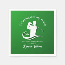 Swinging into My Fifties Modern Golf Player Party