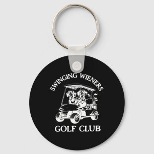Swinging Wieners Golf Club Dachshund Wiener Dog Va Schlüsselanhänger