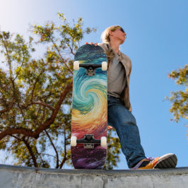 Swirbelgalaxie Skateboard