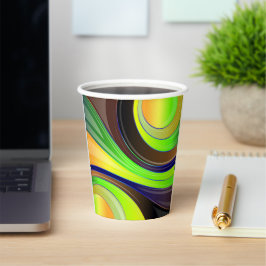 Swirl-Design Pappbecher