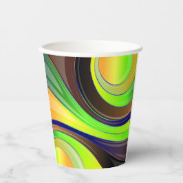 Swirl-Design Pappbecher