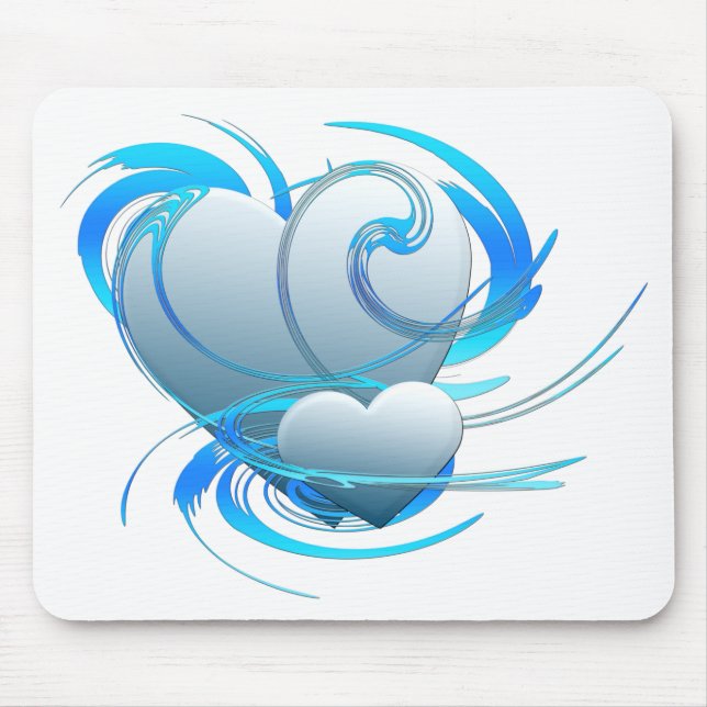Swirl Hearts Mousepad (Vorne)