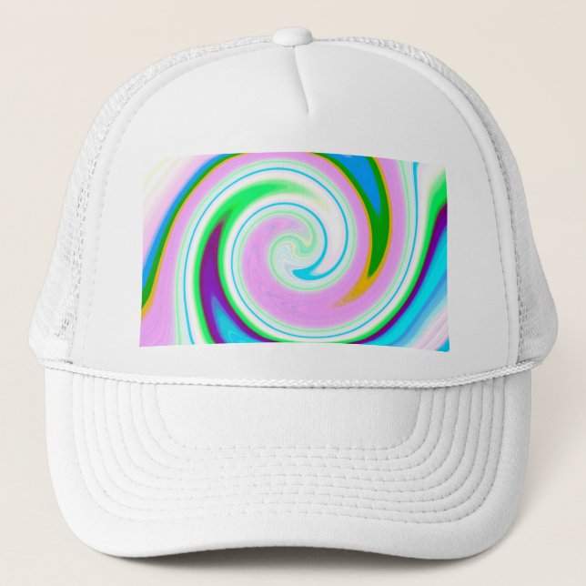 Swirl Pastel Truckerkappe (Vorderseite)