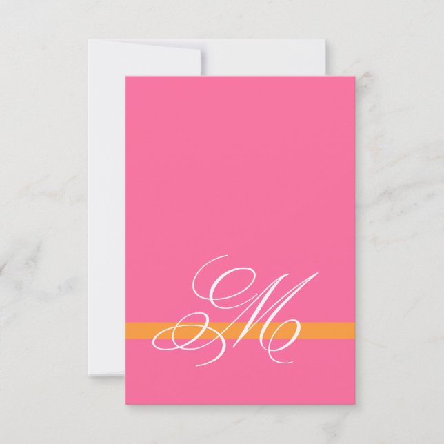 Swirl Pink Silver UAWG Square lädt ein RSVP Karte (Vorderseite)