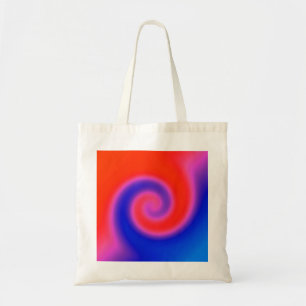 Swirl Red Blue Tragetasche