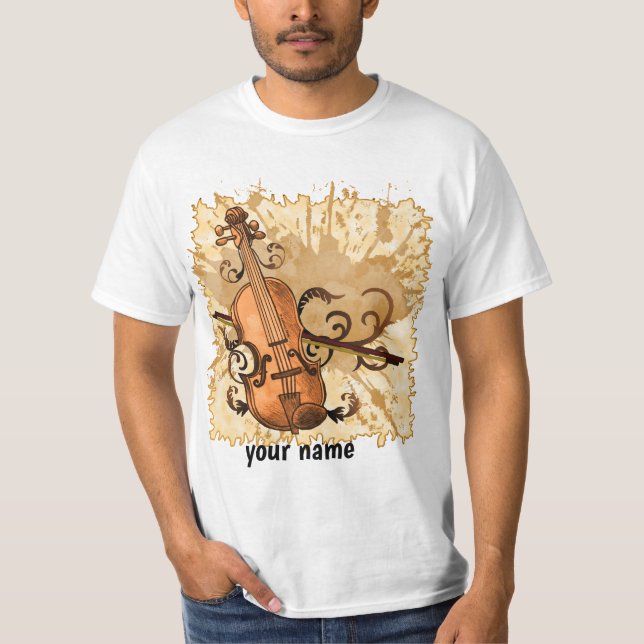 Swirl Violin T-Shirt (Vorderseite)