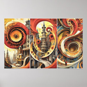 Swirl World Poster