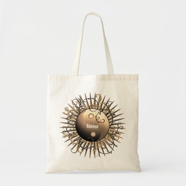 Swirl Yin Yang Tote Bag Tragetasche (Vorne)