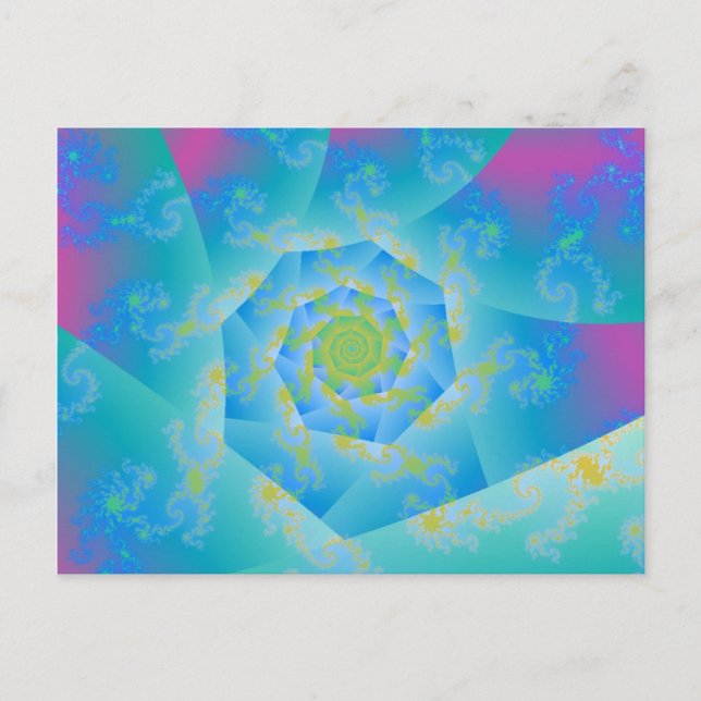 Swirley Cue Postcard Postkarte (Vorderseite)