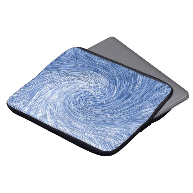 Swirling Blue....... Laptopschutzhülle (Vorne Oben)