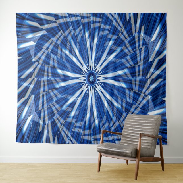 Swirling Night Star... Wandteppich (Beispiel (Horizontal))