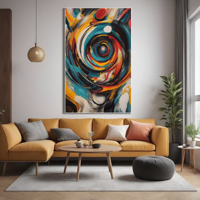 Swirling Vortex Abstrakt Expressionismus Moderne K Poster (Von Creator hochgeladen)