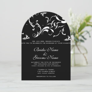 Swirls Wedding Invitation
