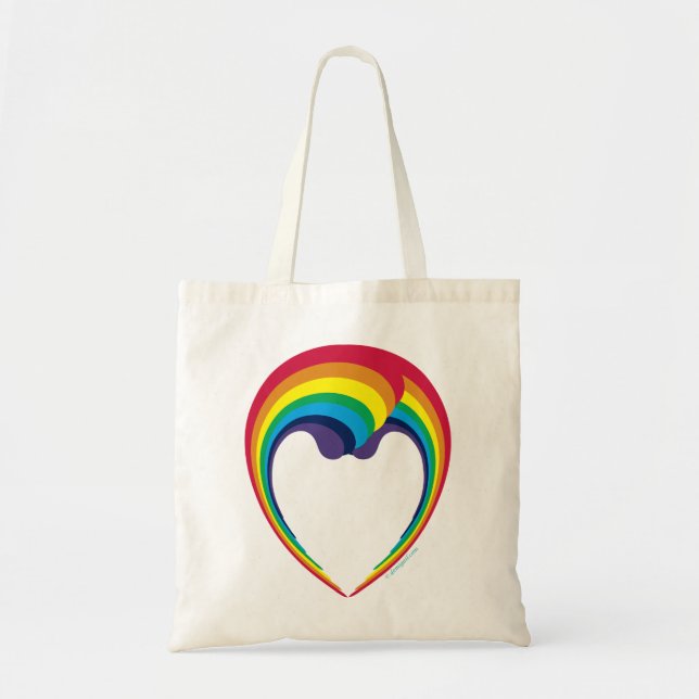 swish_rainbow_face_8x11 tragetasche (Vorne)