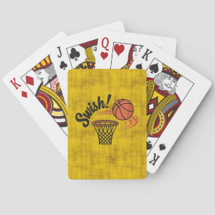 Swish Slam Dunk: Vintage-Basketballstil Spielkarten
