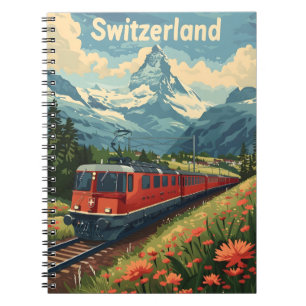 Swiss Alpine Odyssey: Landschaftliche Bahnreise Notizblock