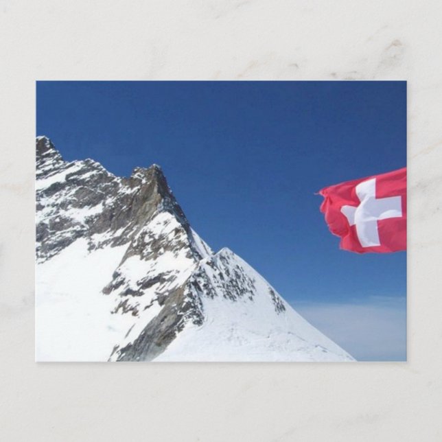 SWISS ALPS POSTKARTE (Vorderseite)