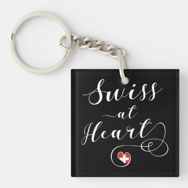 Swiss At Heart, Schweiz Schlüsselanhänger (Vorderseite)