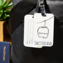 Swiss Cable Car Line Art | Alpine Elegance